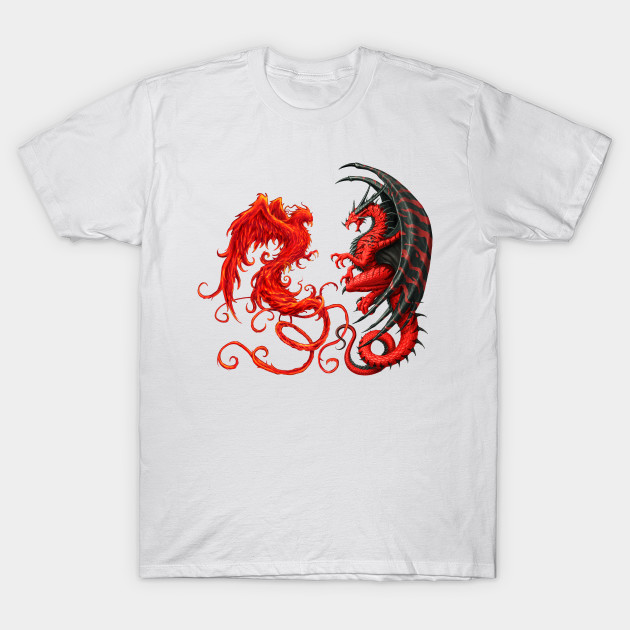 Phoenix vs Dragon T-Shirt-TOZ